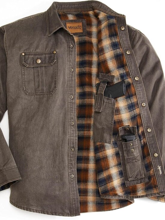 Venado Other - Bountyman Concealed Carry Shirt Jacket - Brown | 2XL
